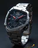 APR-110566 Black Silver Analog-Digital Watch.