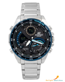 APR-11050-A1 Black Silver Analog-Digital Watch.