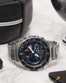 APR-11050-A1 Black Silver Analog-Digital Watch.